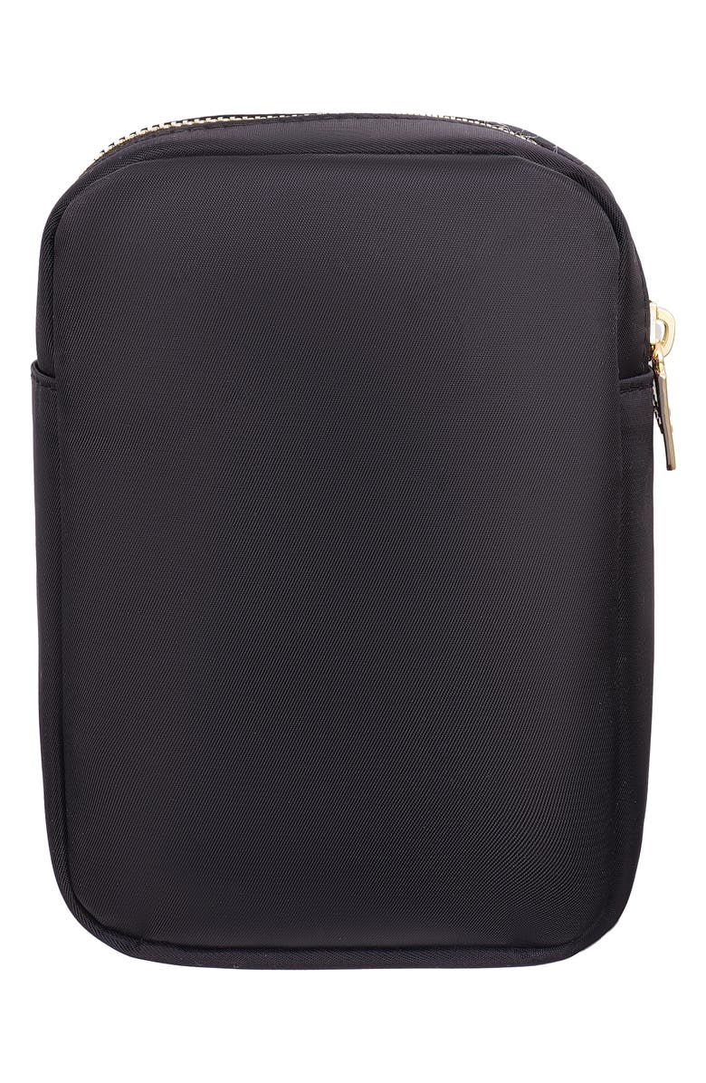 Bloc Bags Mini Heart Bow Cosmetics Bag, Alternate, color, Black/Red