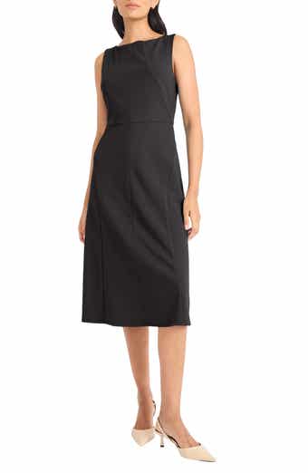 Maggy London Boat Neck Sleeveless Fit & Flare Dress