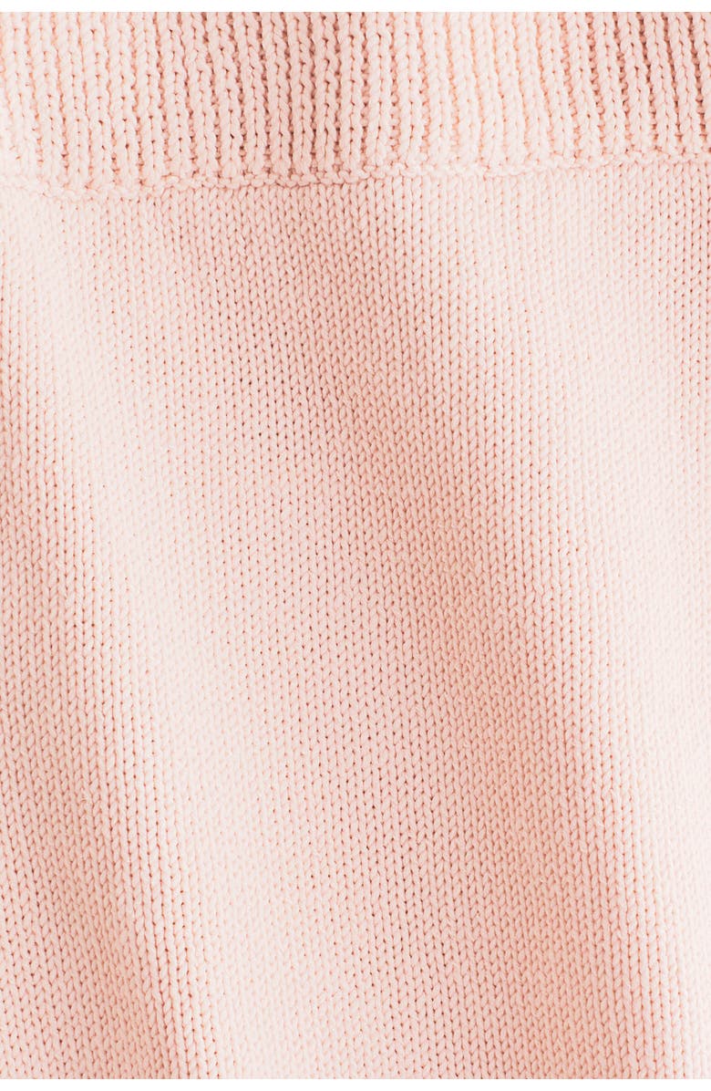 H&M Roll-edge Knitted Shorts, Alternate, color, Powder Pink