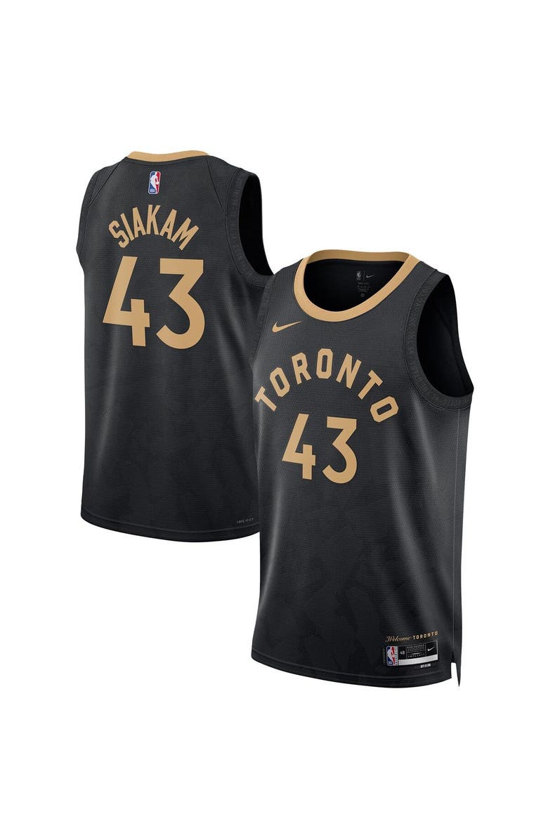 Nike Unisex Nike Pascal Siakam Black Toronto Raptors 2022/23 Swingman Jersey - City Edition, Main, color, 