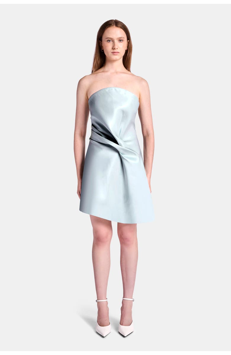 KATE BARTON Kate Liquid Draped Mini Dress, Main, color, Light Blue