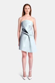 KATE BARTON Kate Liquid Draped Mini Dress