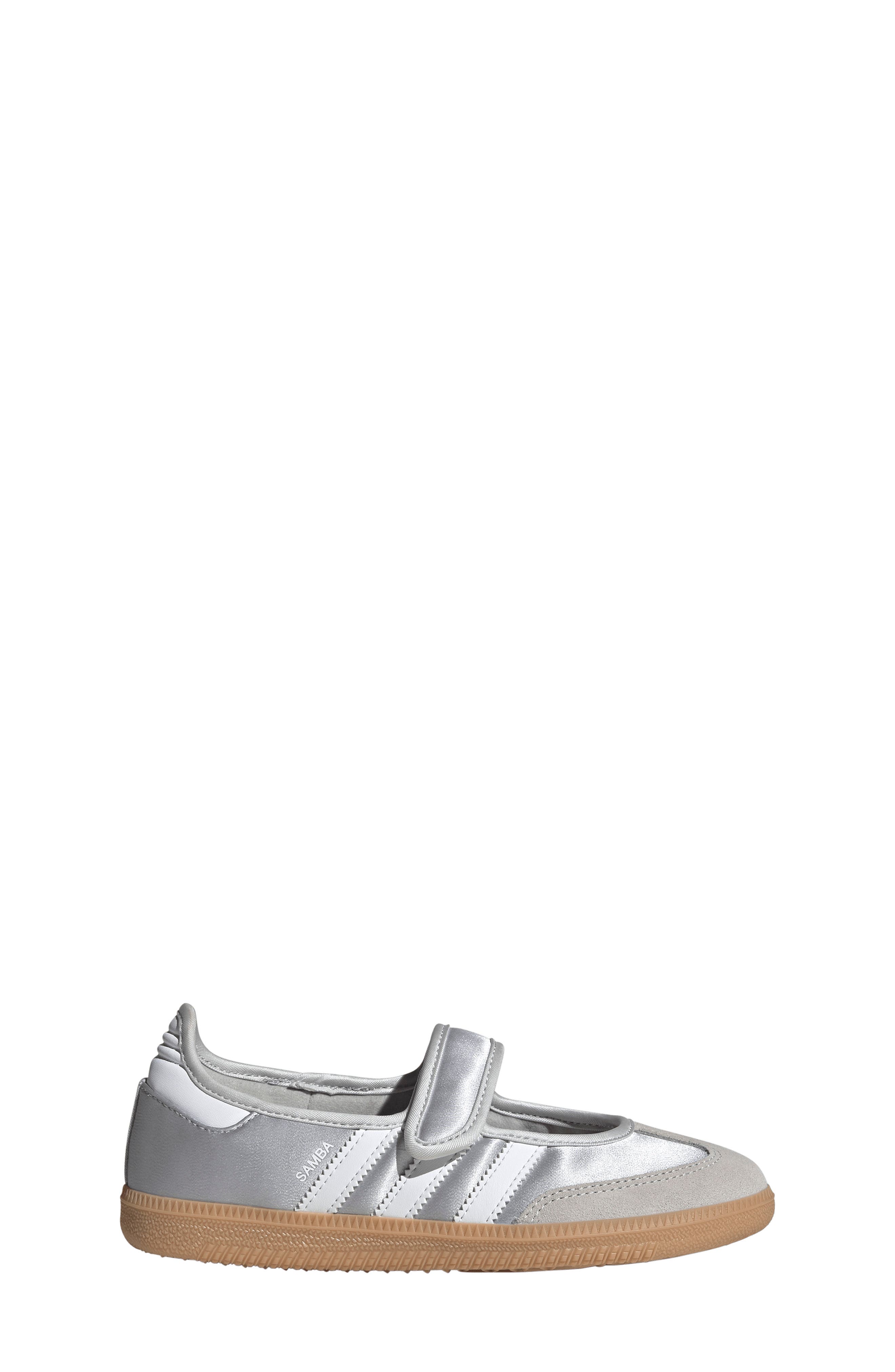 Kids' Samba Jane Sneaker, Alternate, color, SILVER/ WHITE/ GUM