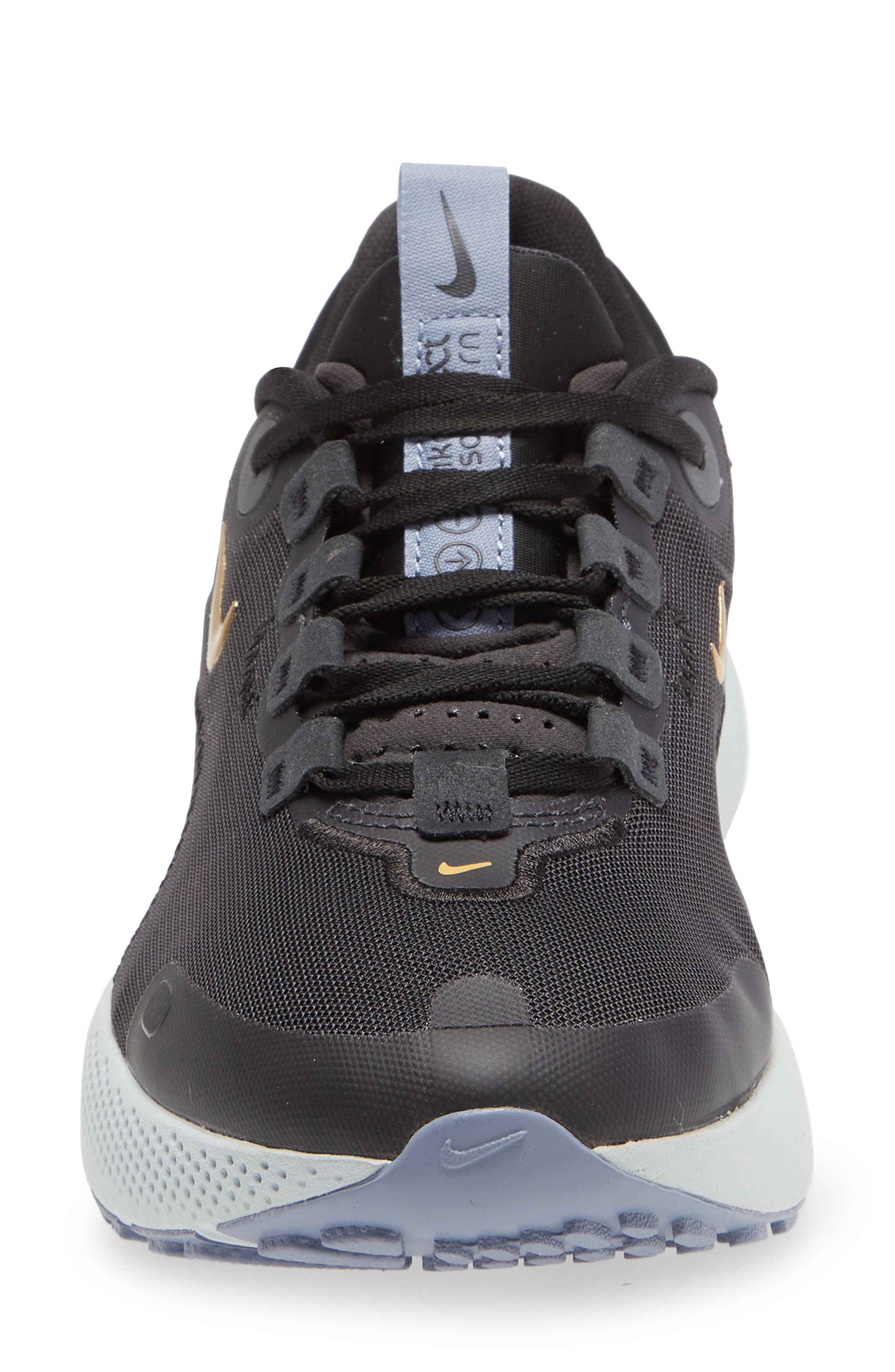 React Escape Run Running Shoe, Alternate, color, SMOKE GREY/ GOLD COIN