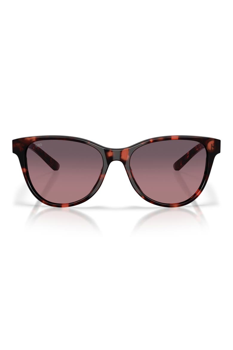 Catherine 57mm Polarized Phantos Sunglasses, Main, color, SUNSET TORTOISE / ROSE 580G