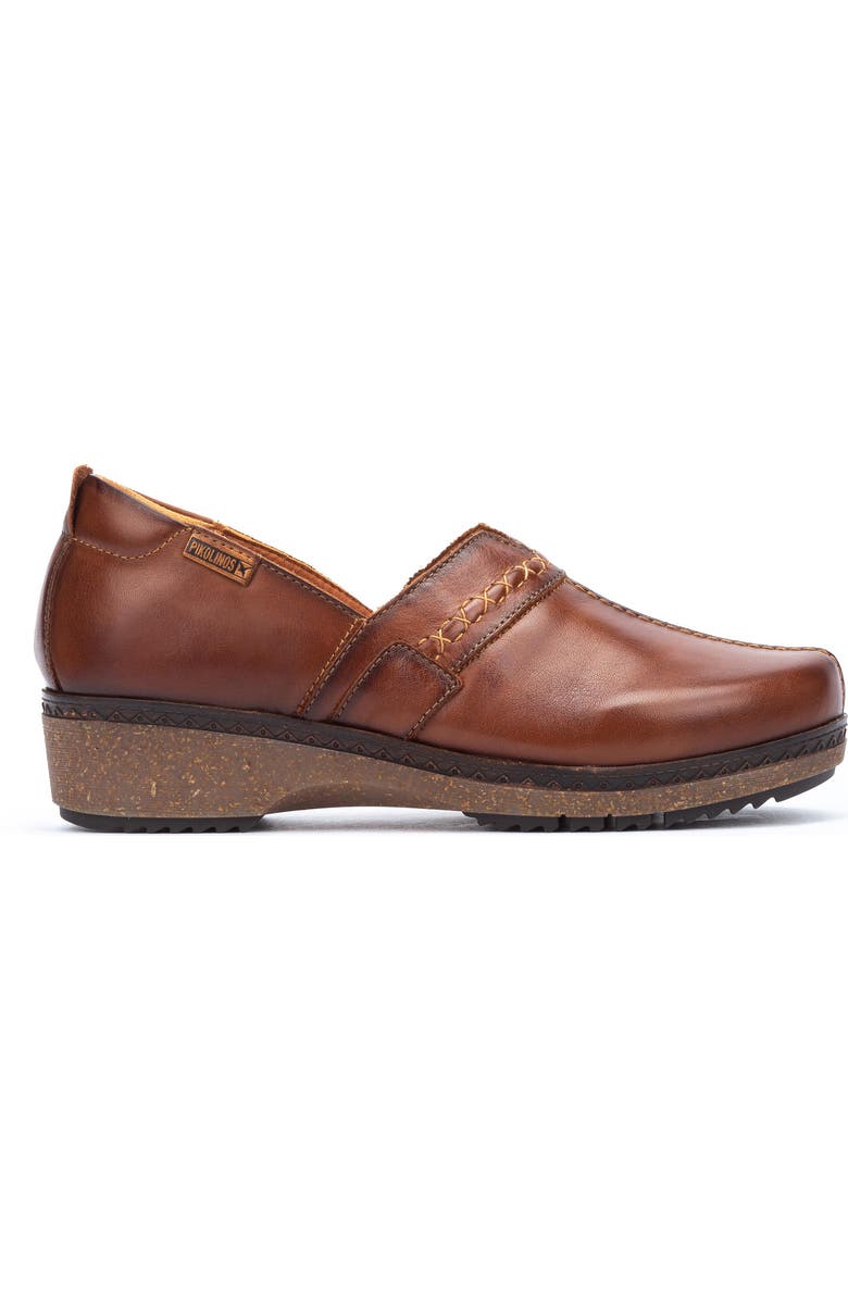 PIKOLINOS Granada Leather Clog, Alternate, color, Cuero