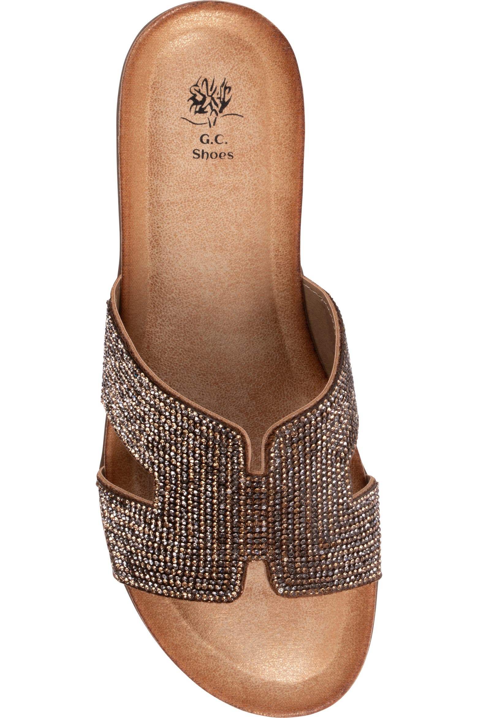 Ab Rhinestone Trim GOOD CHOICE NEW YORK Paxal Rhinestone Embellished Slide Sandal (Women ...