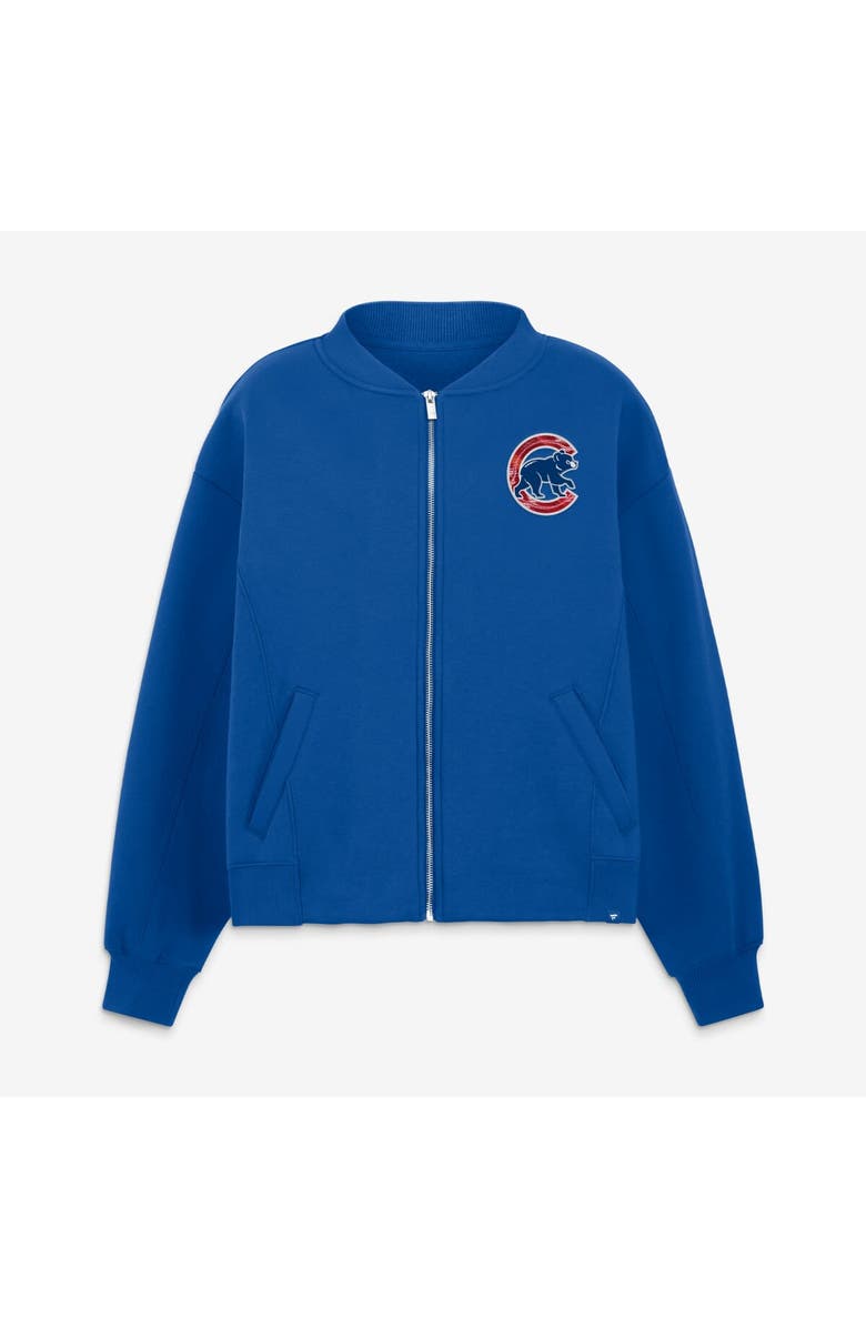 FANATICS Women's Fanatics Royal Chicago Cubs Oversized Rage Against Full-Zip Jacket, Main, color, Royal