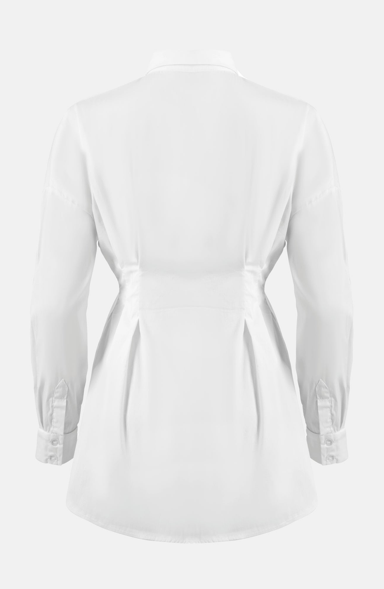 OW Collection ELLA Shirt Dress, Alternate, color, White