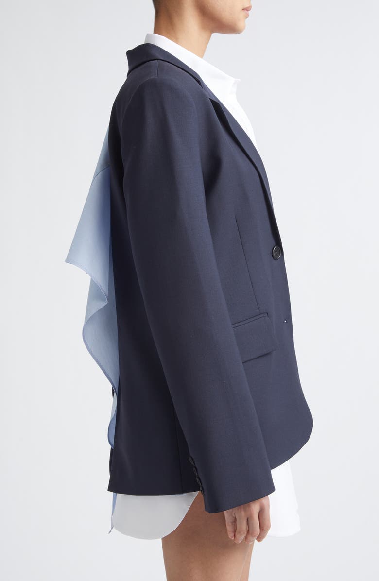 MONSE Back Cascade Blazer, Alternate, color, Midnight