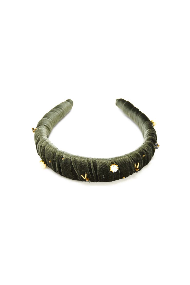 The Myrtle Headband, Main, color, Olive Green