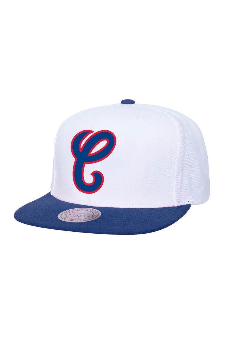 Mitchell & Ness Men's Mitchell & Ness White Chicago White Sox Cooperstown Collection Basic Flip Snapback Hat, Main, color, White