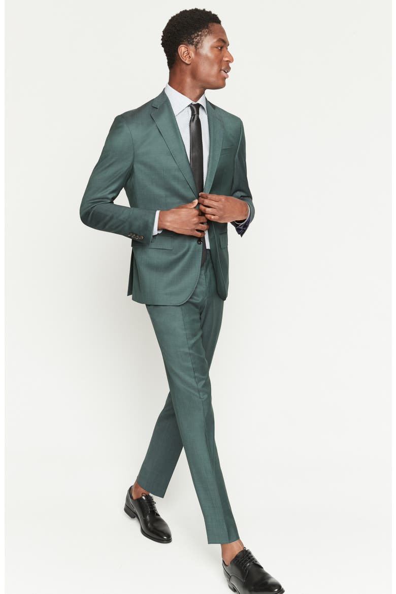Solid Silk Skinny Tie, Alternate, color, NAVY