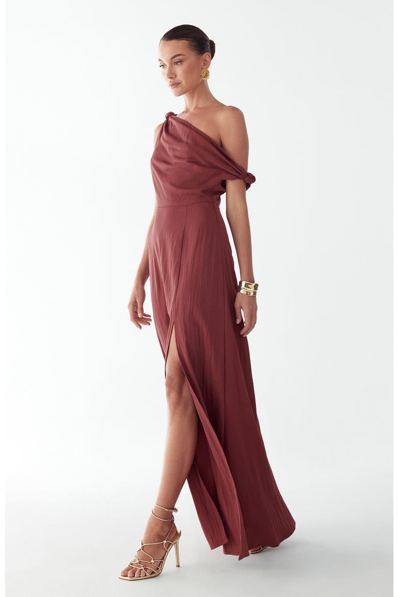 Elliot Maxi Dress, Alternate, color, Burgundy
