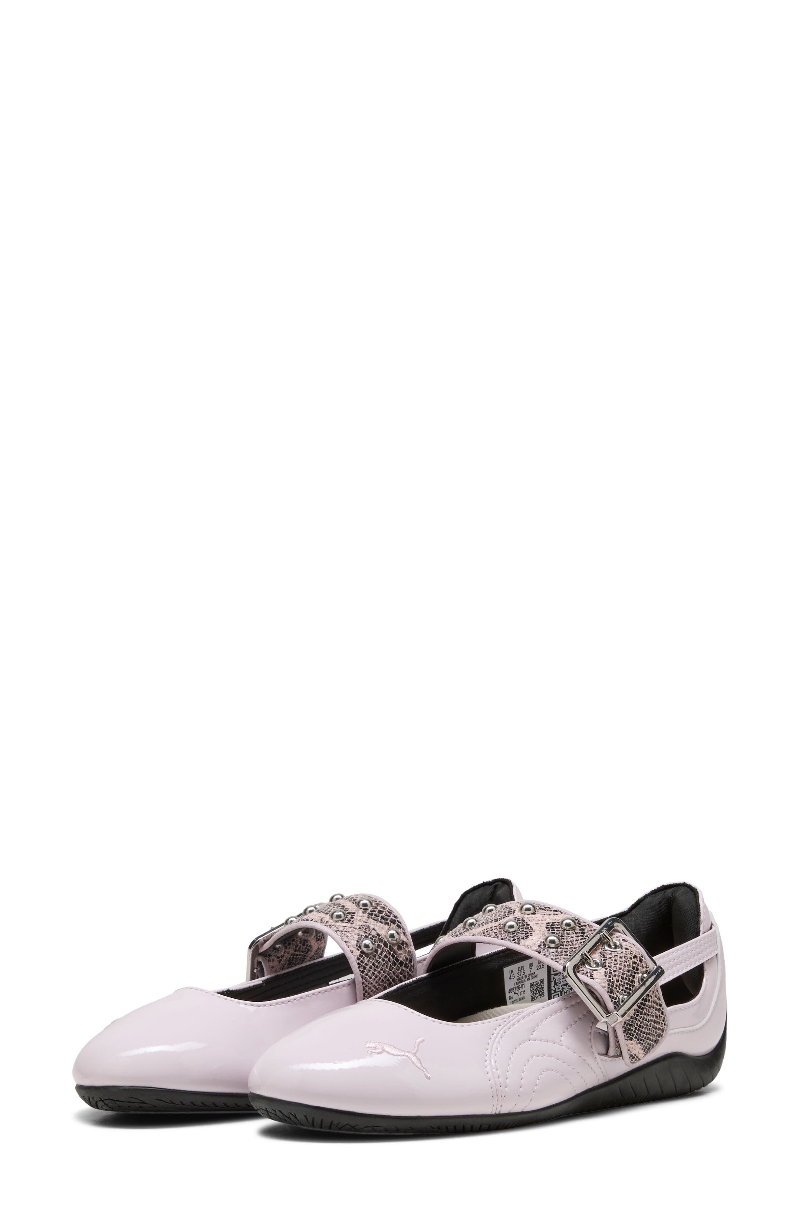 Speedcat Ballet Dress-Up Sneaker, Alternate, color, POWDER PINK/ PUMA BLACK