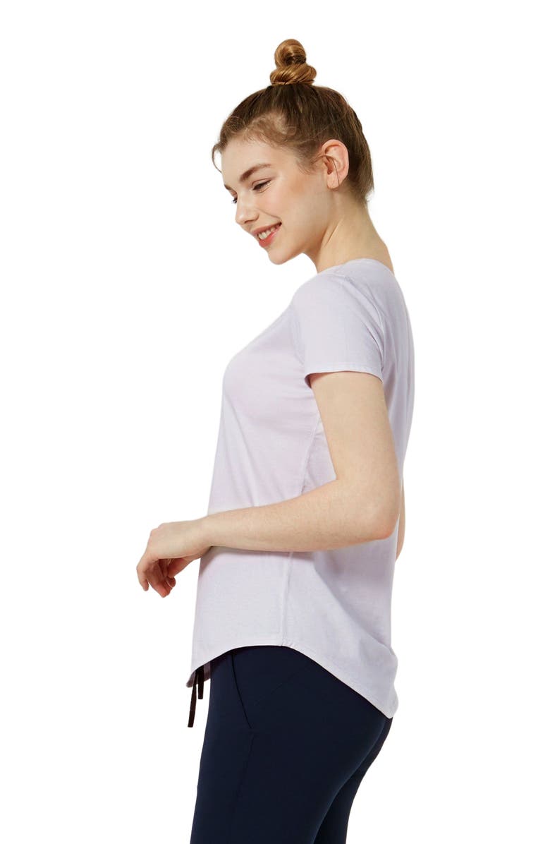 Rebody Active Rebody Essentials Scooped Short Sleeve Top, Alternate, color, Ice Grey