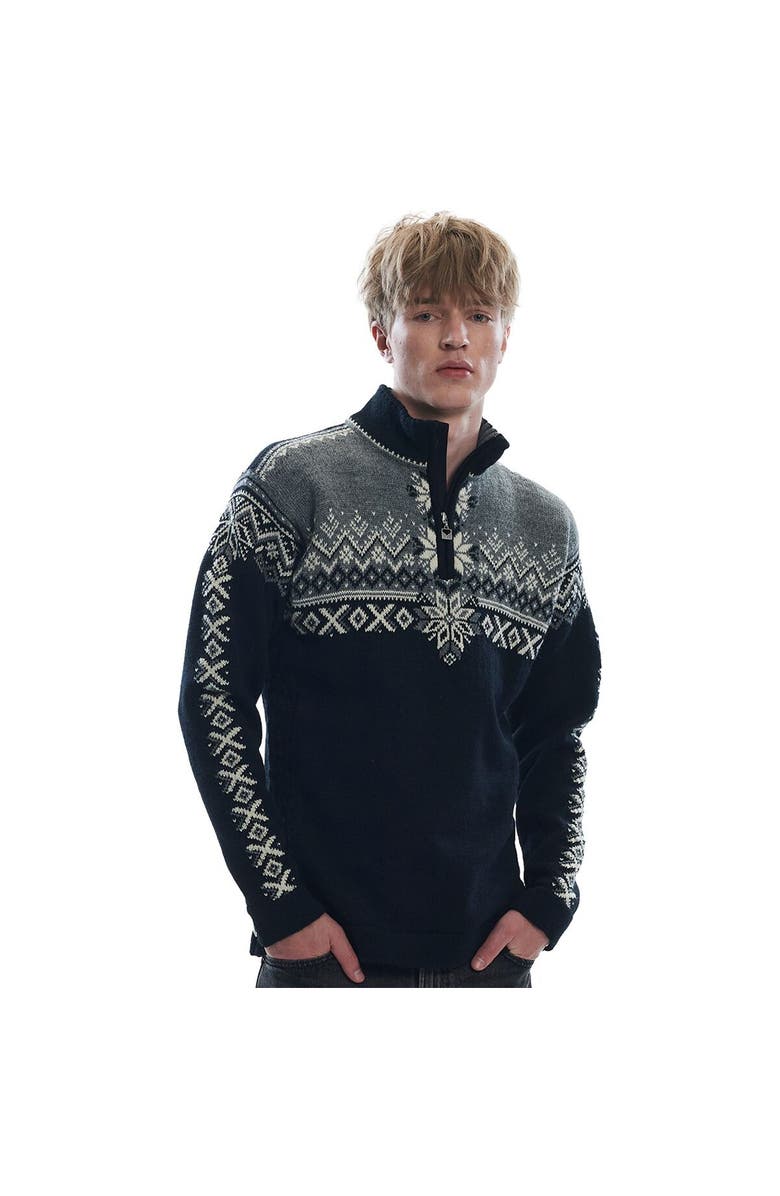 Dale of Norway 140Th Anniversary Sweater - Men's, Main, color, Black/Smoke/Off White