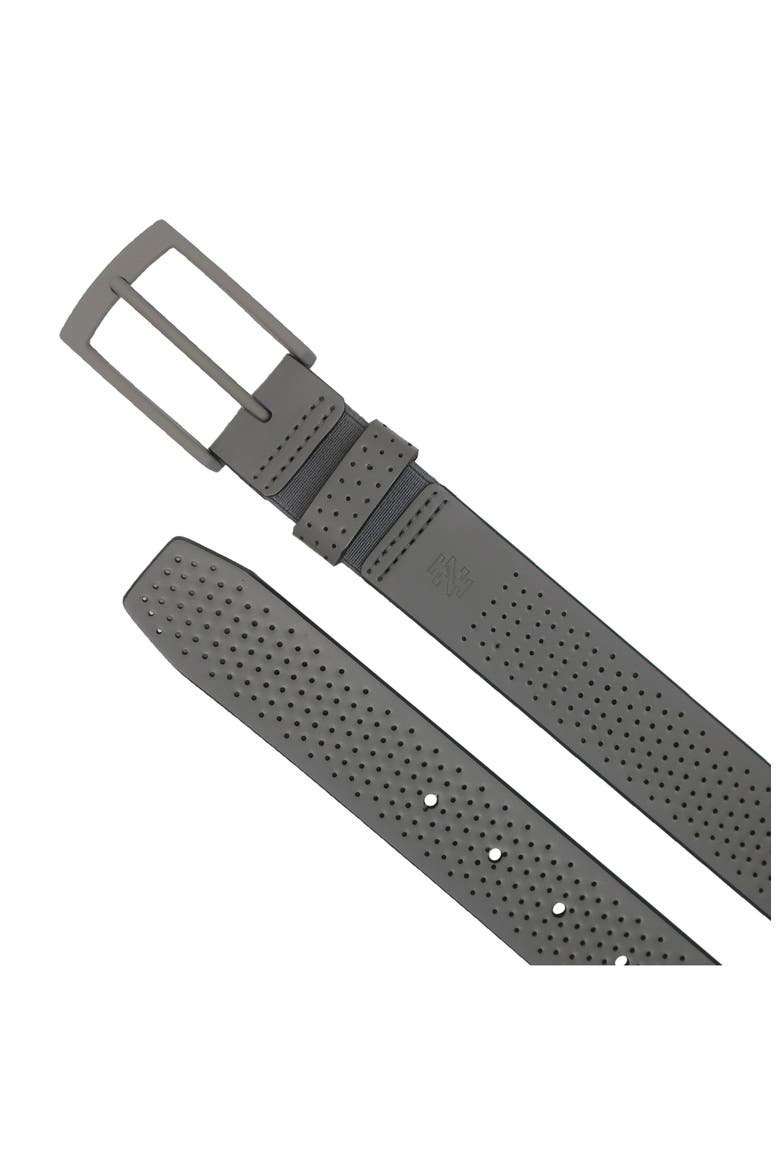 Comfort Stretch Perforated Leather Golf Belt, Alternate, color, Grey