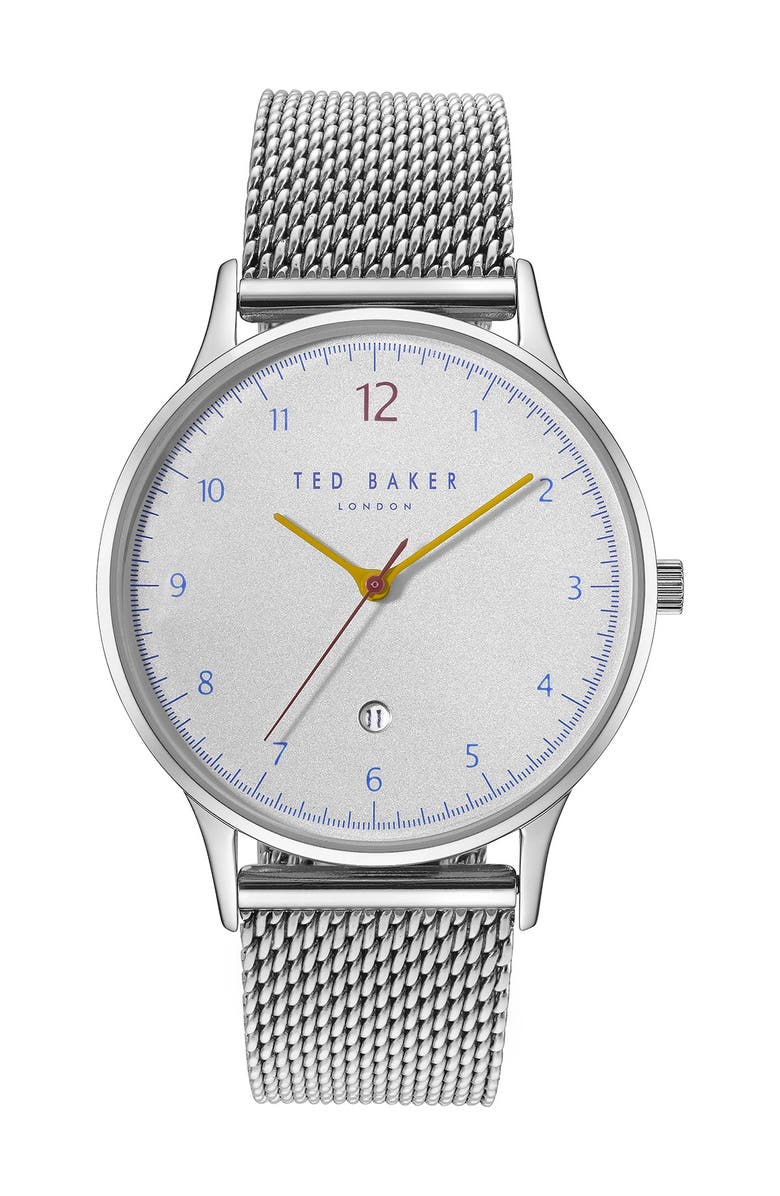 Ted Baker London Men's Ethan Mesh Strap Watch, 40x48mm, Main, color, 