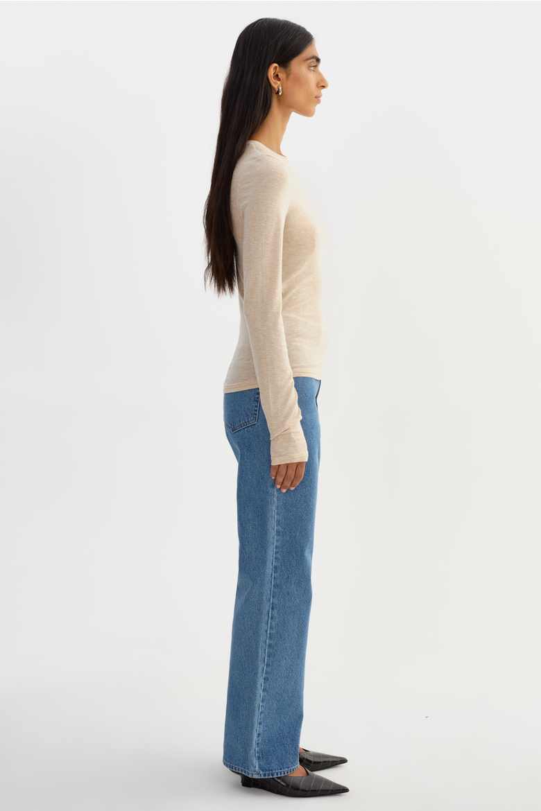 Medora | Long Sleeve Top, Alternate, color, Heather Beige