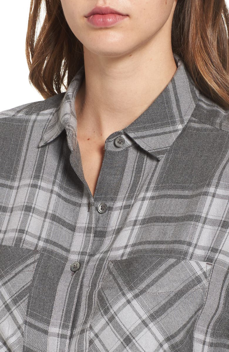 BP. Oversize Flannel Shirt, Alternate, color, 