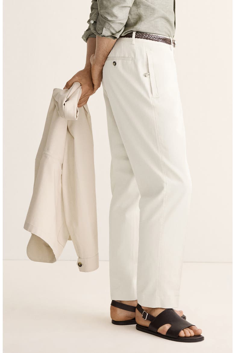 Regular Fit Cotton Pants, Alternate, color, LIGHT BEIGE