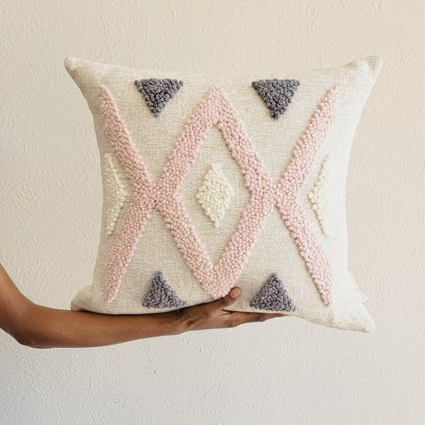 Quartz Cross Throw Pillow - Small Lumbar - Cover Only