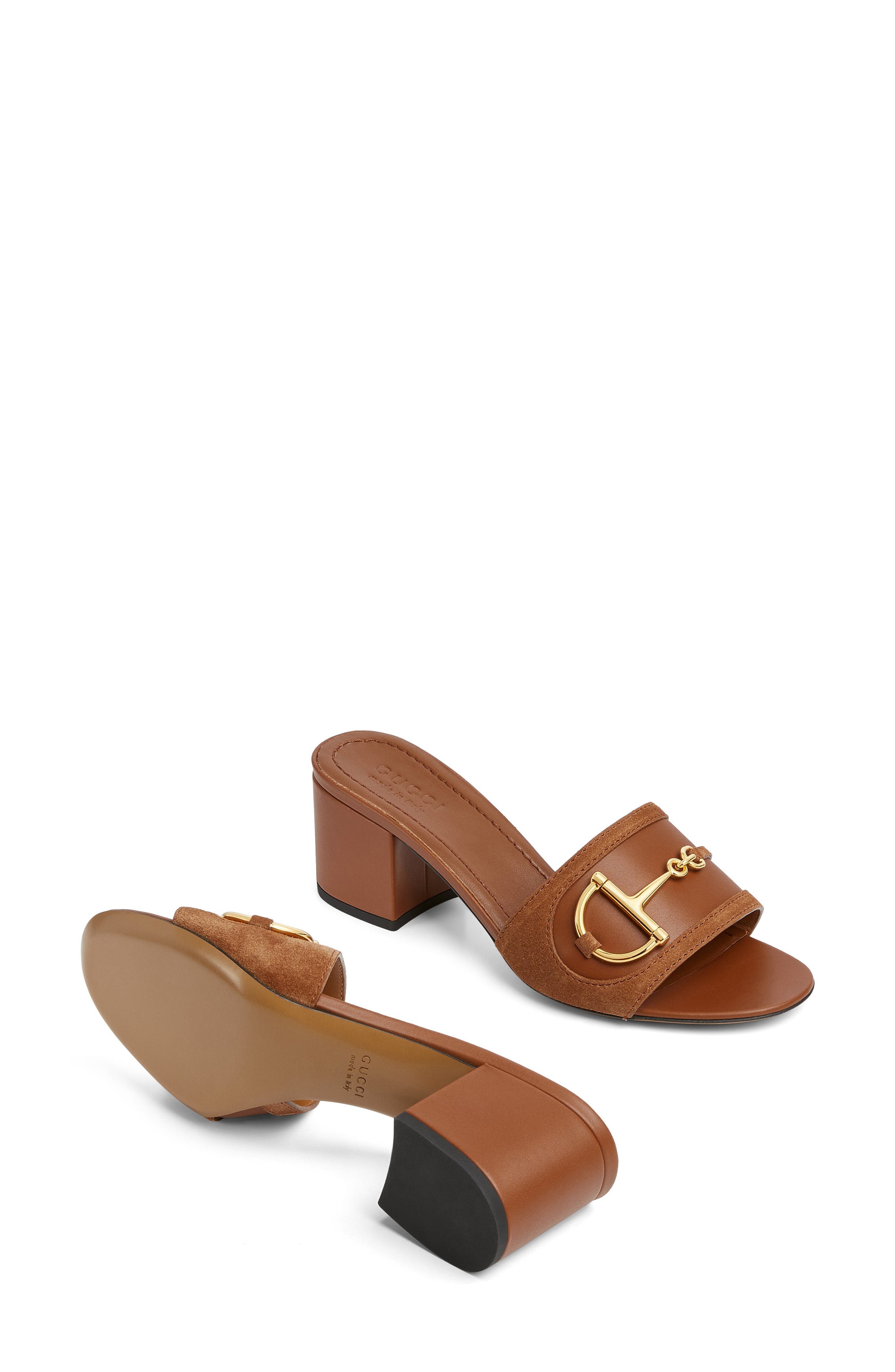 Gucci Alfa Horsebit Slide Sandal, Alternate, color, 