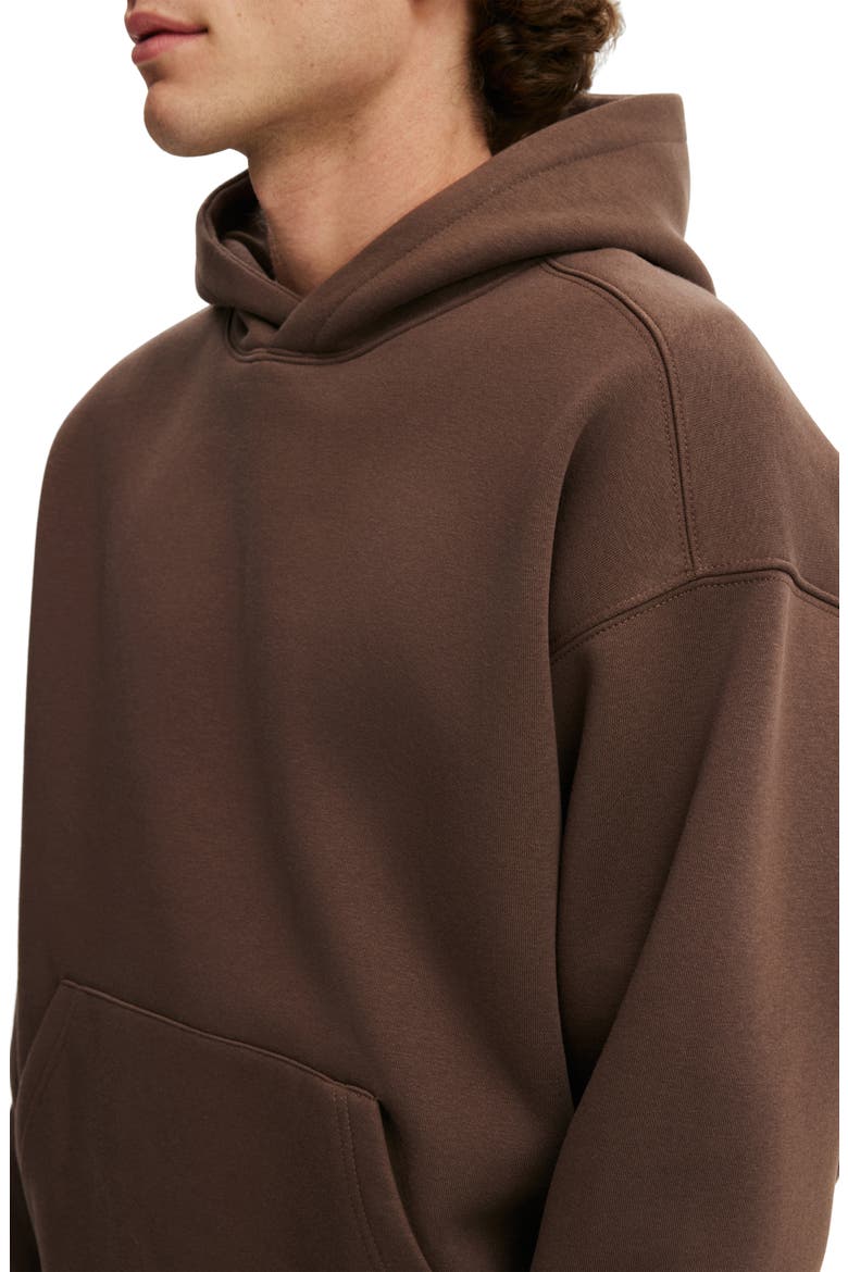 Men's Box Fit Hoodie, Alternate, color, Espresso