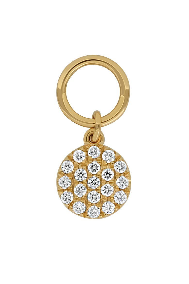Mika Diamond Circle Charm (Nordstrom Exclusive), Main, color, 18KY
