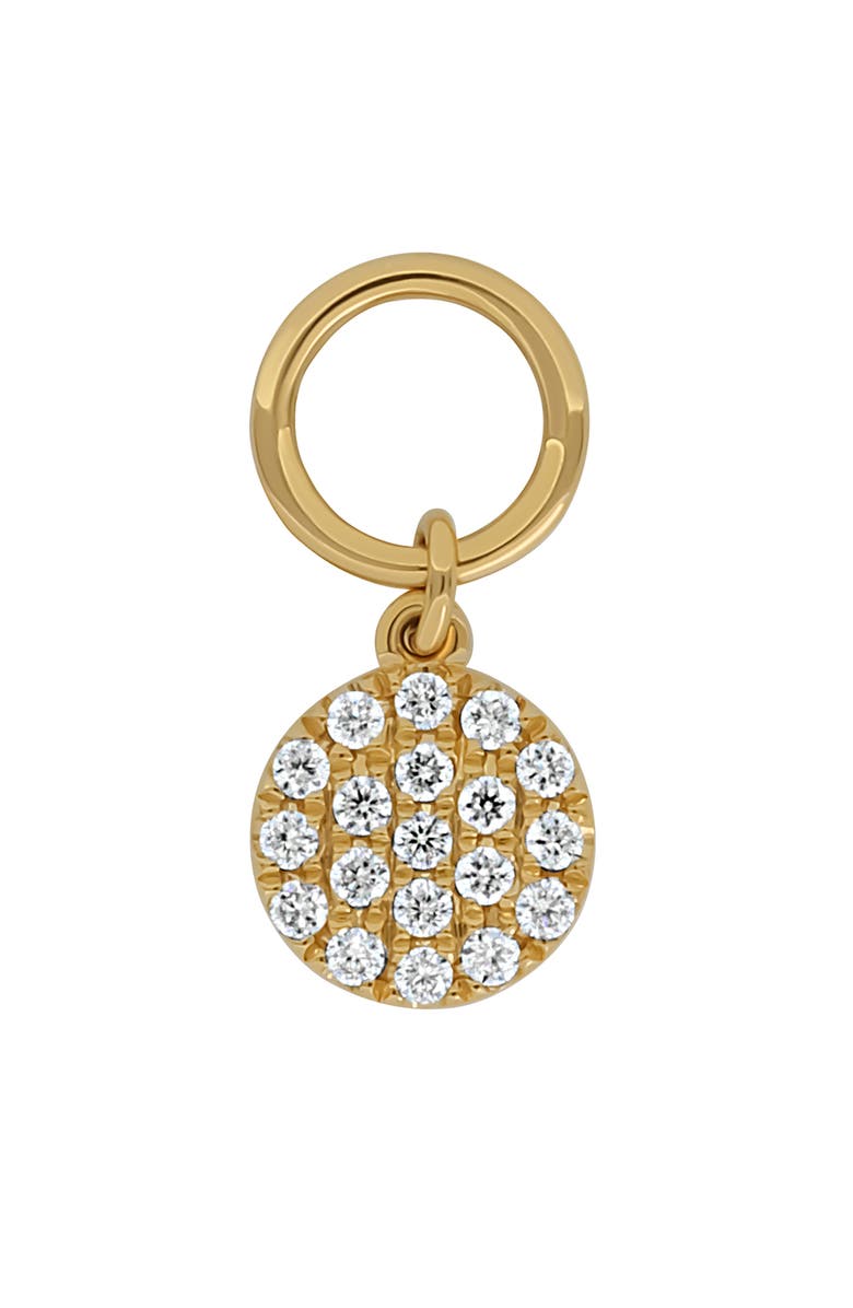 Bony Levy Mika Diamond Circle Charm, Main, color, 18K Yellow Gold