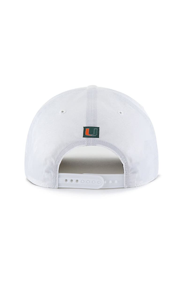 '47 Men's '47 White Miami Hurricanes Condor Hitch brrr° Adjustable Hat, Alternate, color, 