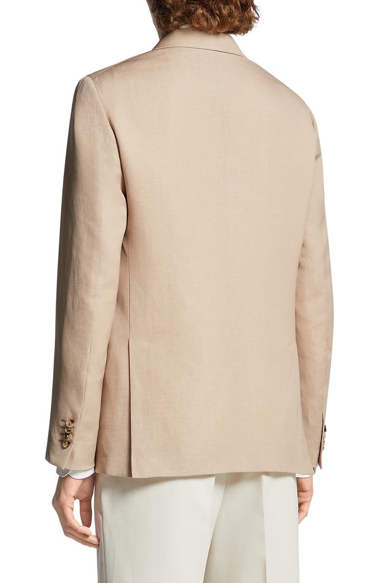 ZEGNA Trofeo Wool & Linen Blend Blazer, Alternate, color, 