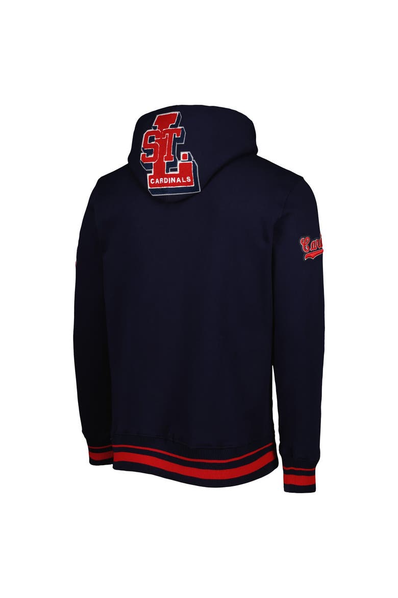Men's Pro Standard Navy St. Louis Cardinals Mash Up Logo Pullover Hoodie, Alternate, color, Navy