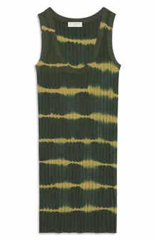 SANDRO Honore Tie Dye Stripe Long Tank Top