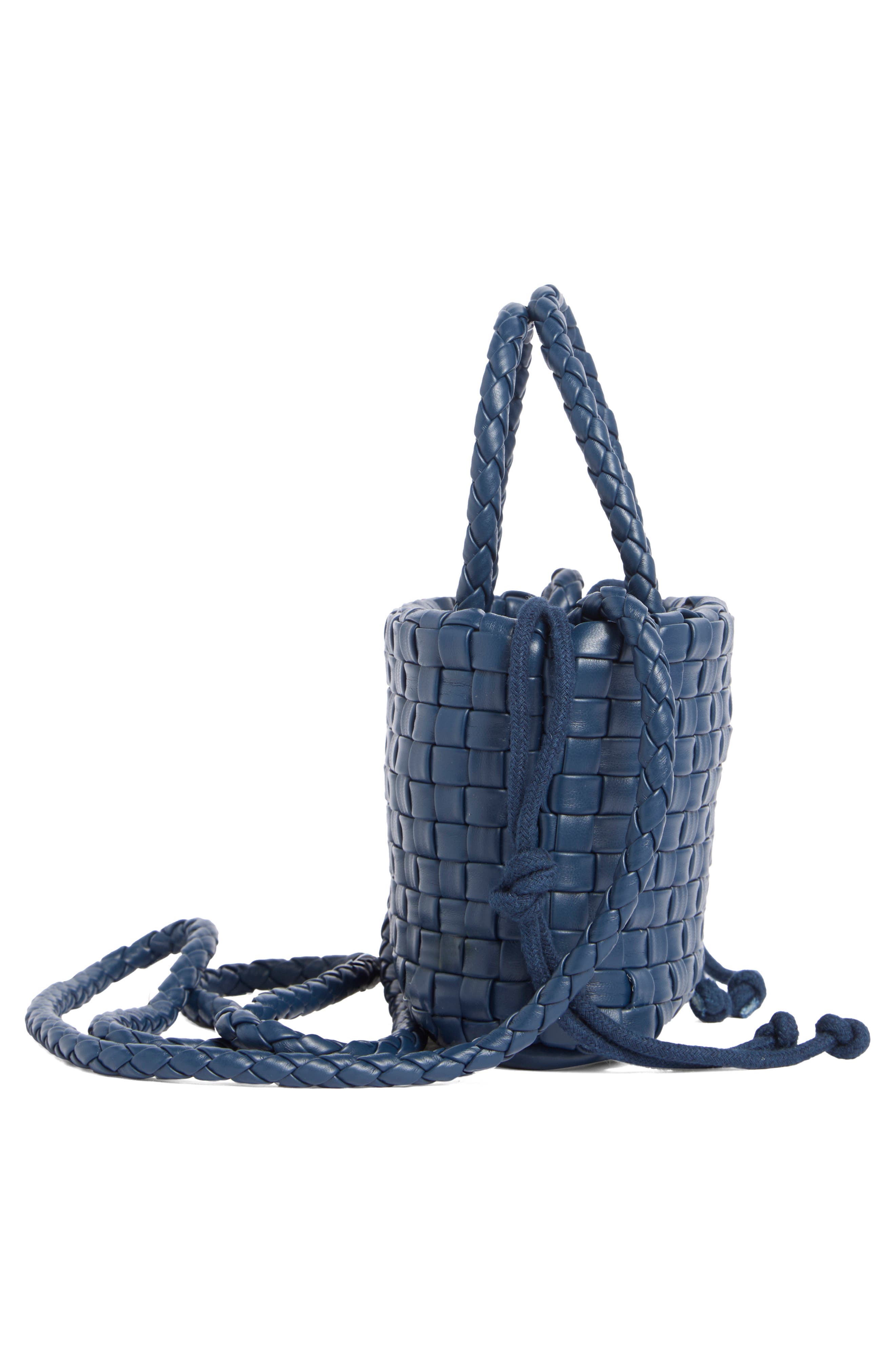 Mini Woven Crossbody Bag, Alternate, color, MIDNIGHT