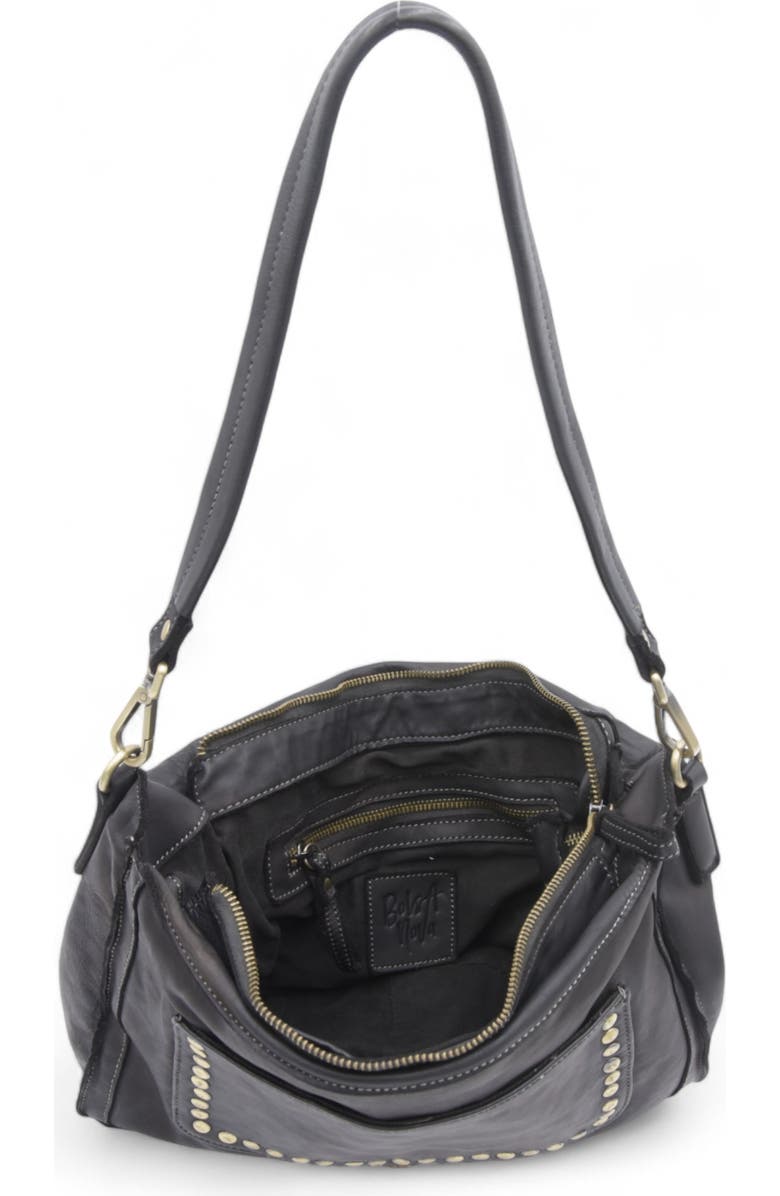 Bolsa Nova Emily Studded Shoulder Bag, Alternate, color, Black