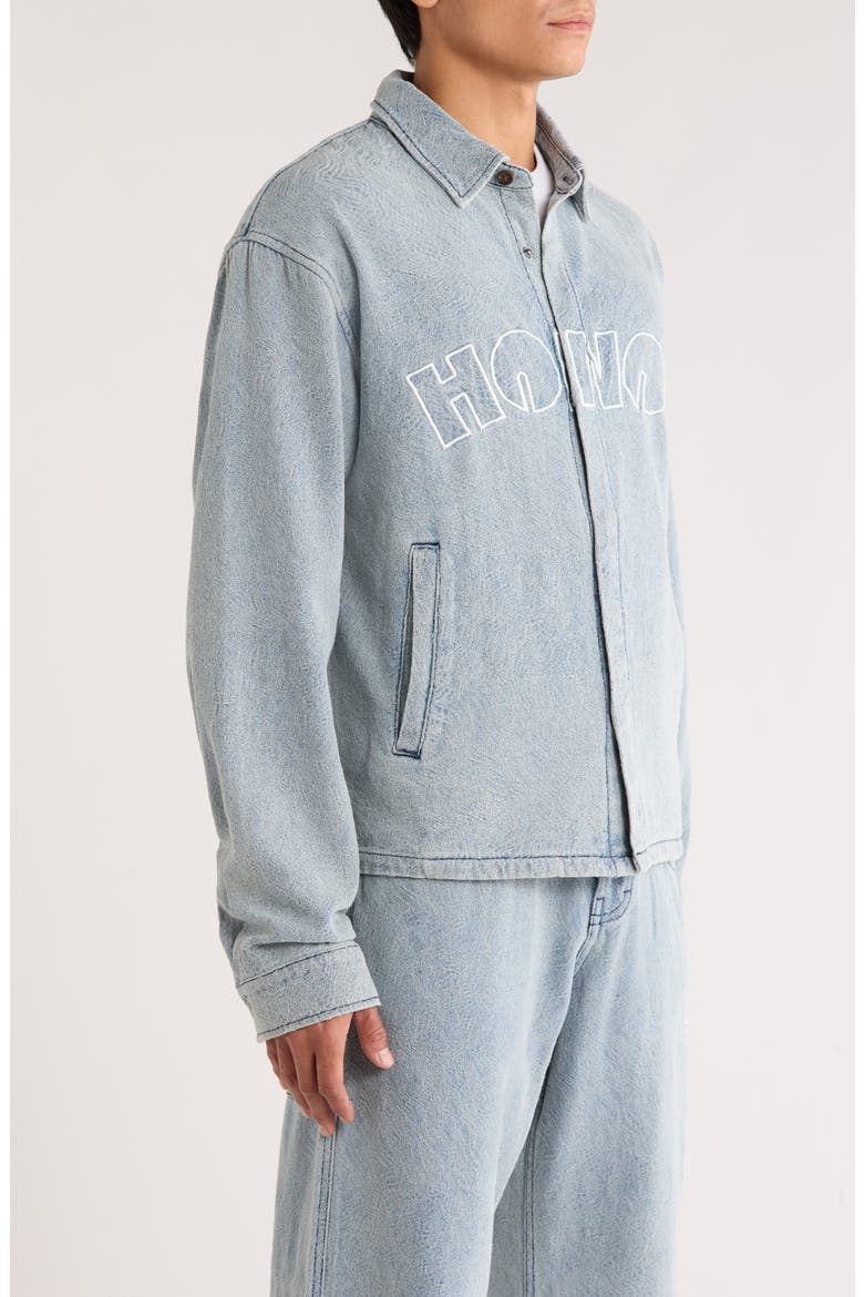 Indigo Cover Coach's Jacket, Alternate, color, LIGHT INDIGO