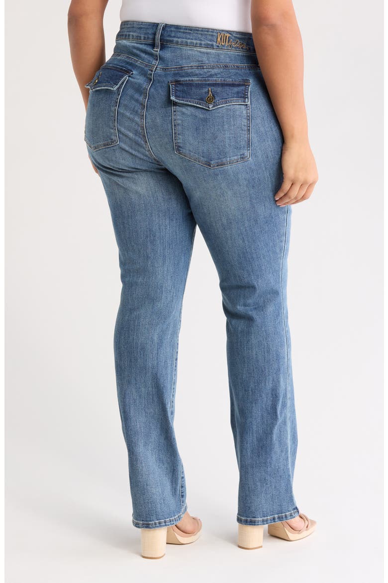 Nicole Flap Pocket Bootcut Jeans, Alternate, color, MAPLE W/MED BAS