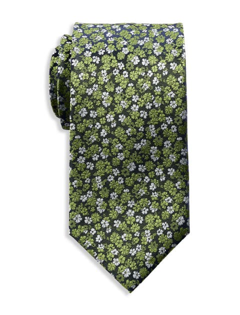 Big & Tall Micro Floral Tie