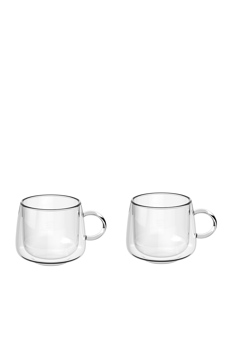 Villeroy & Boch Artesano Hot & Cold Beverage Coffee Glass with Handle Pair, Main, color, NO COLOR