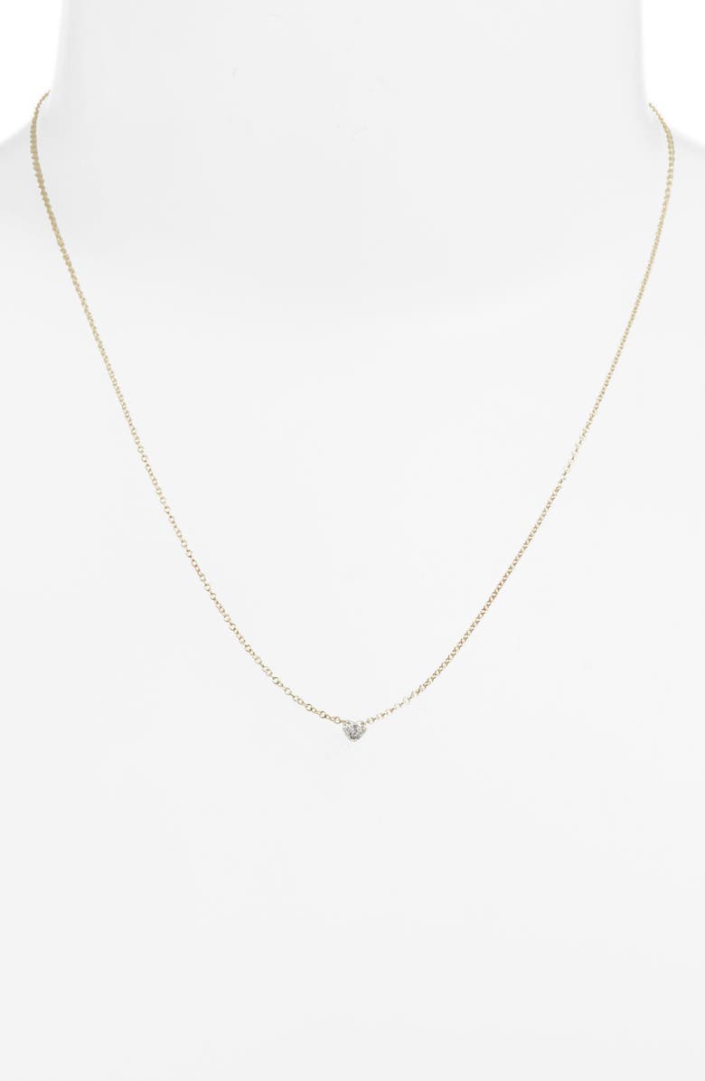 Meira T Diamond Heart Pendant Necklace, Alternate, color, Yellow