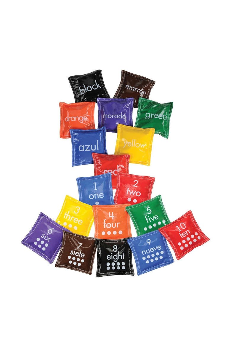 Bilingual Color and Number Beanbags, Main, color, Multicolored
