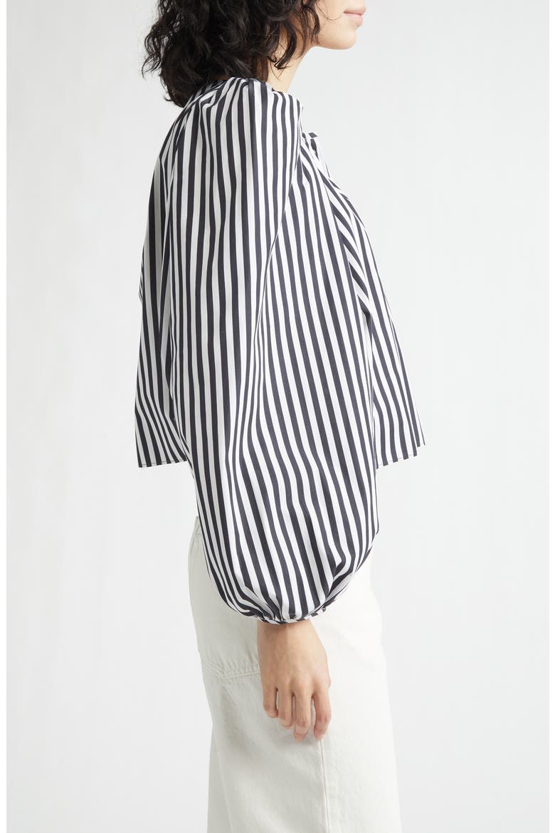Grand Bazaar Mini Stripe Cotton Top, Alternate, color, BLACK/ WHITE STRIPE