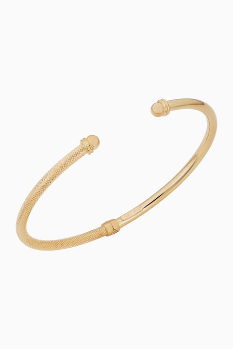 14K Yellow Gold Red Carpet Cuff