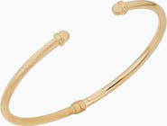 Oradina 14K Yellow Gold Red Carpet Cuff