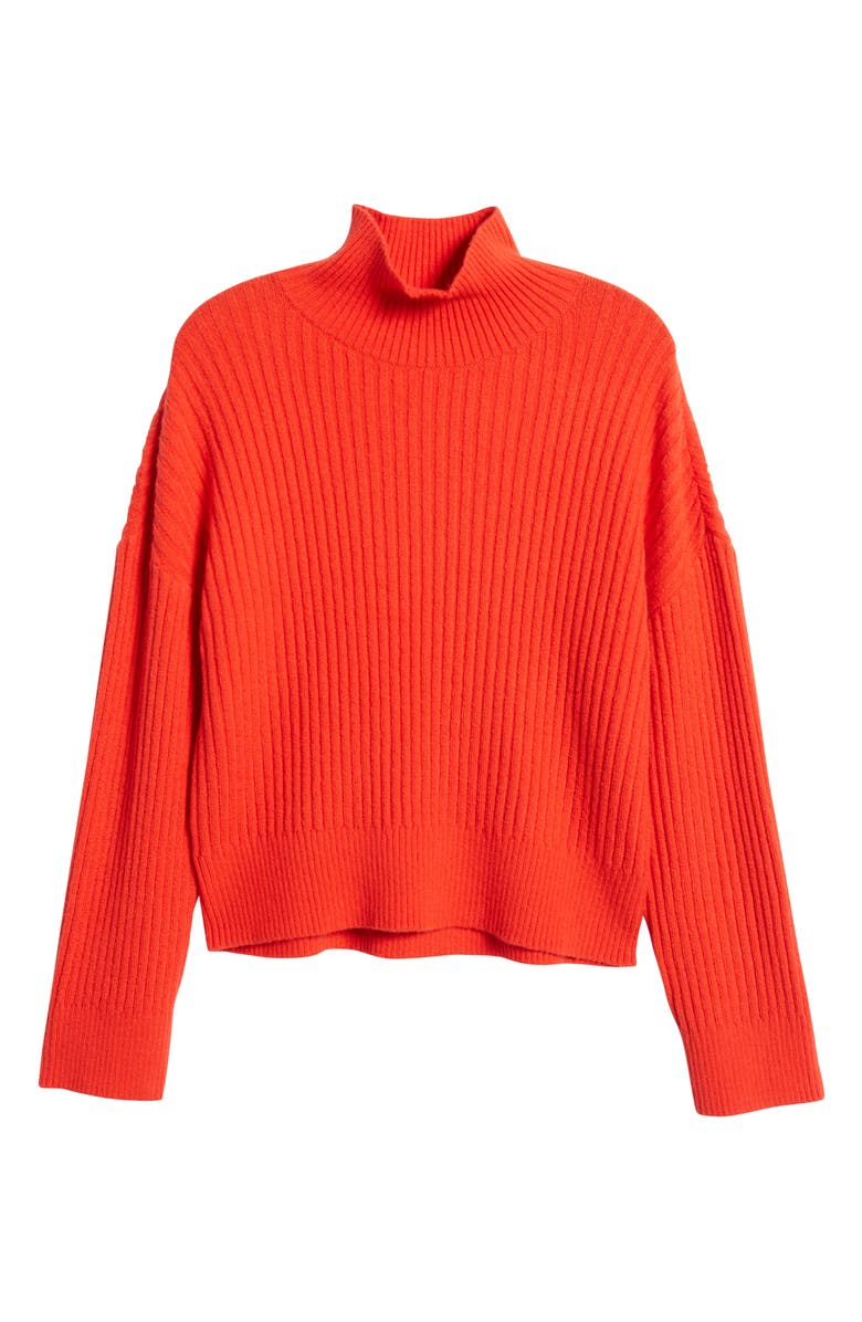 Treasure & Bond Rib Mock Neck Sweater, Alternate, color, 