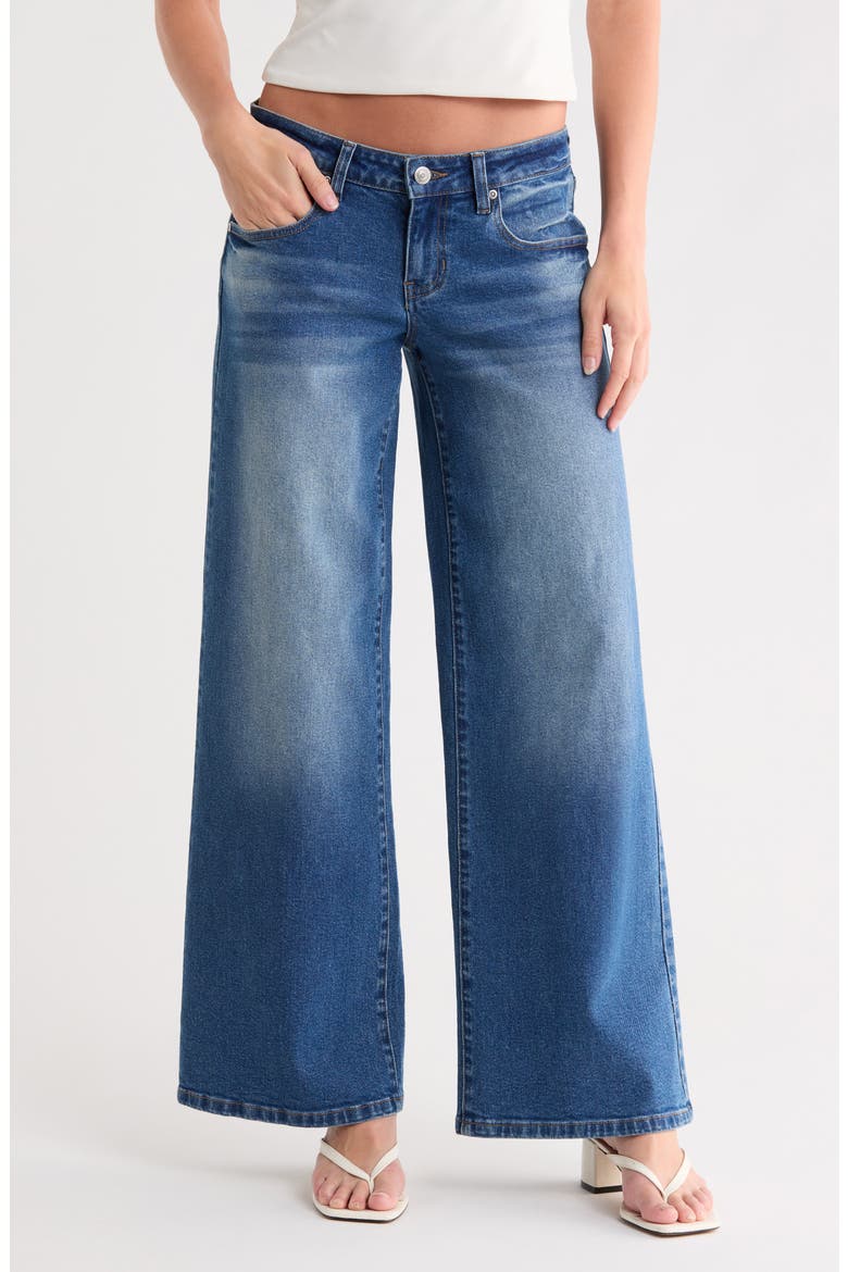 Low Rise Wide Leg Jeans, Main, color, INDIGO VINTAGE