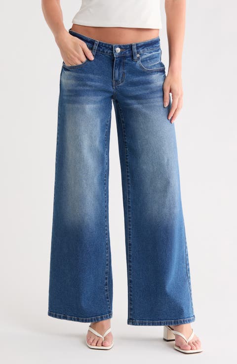 Low Rise Wide Leg Jeans