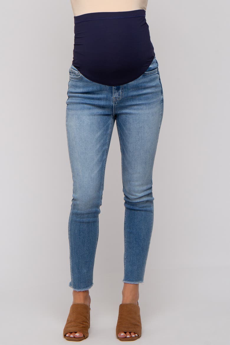 Maternity Skinny Jeans, Alternate, color, Blue